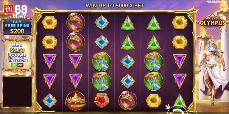 Luật cược với Game M88 Olympus rất dễ hiểu, dễ tham gia.